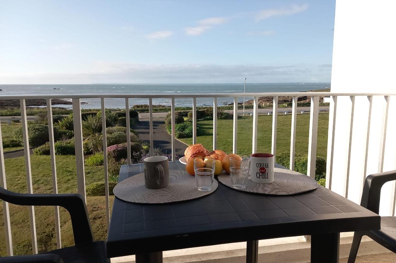 Grand Studio Vue Mer Dans Residence Des 3 Iles Pres De La Thalasso Quiberon Εξωτερικό φωτογραφία